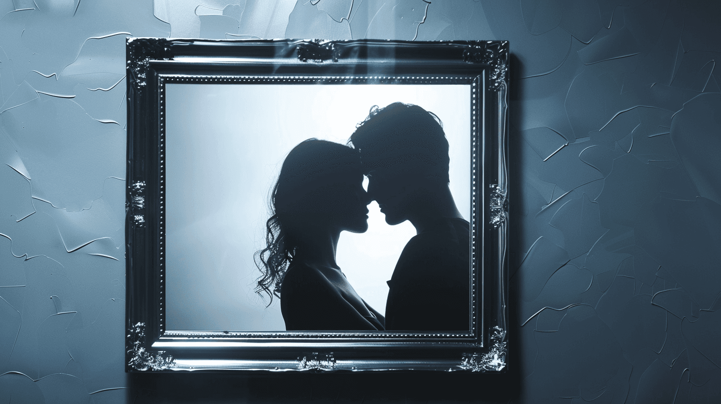 A couple celebrating their tenth wedding anniversary with tin and diamond gifts representing a decade of love